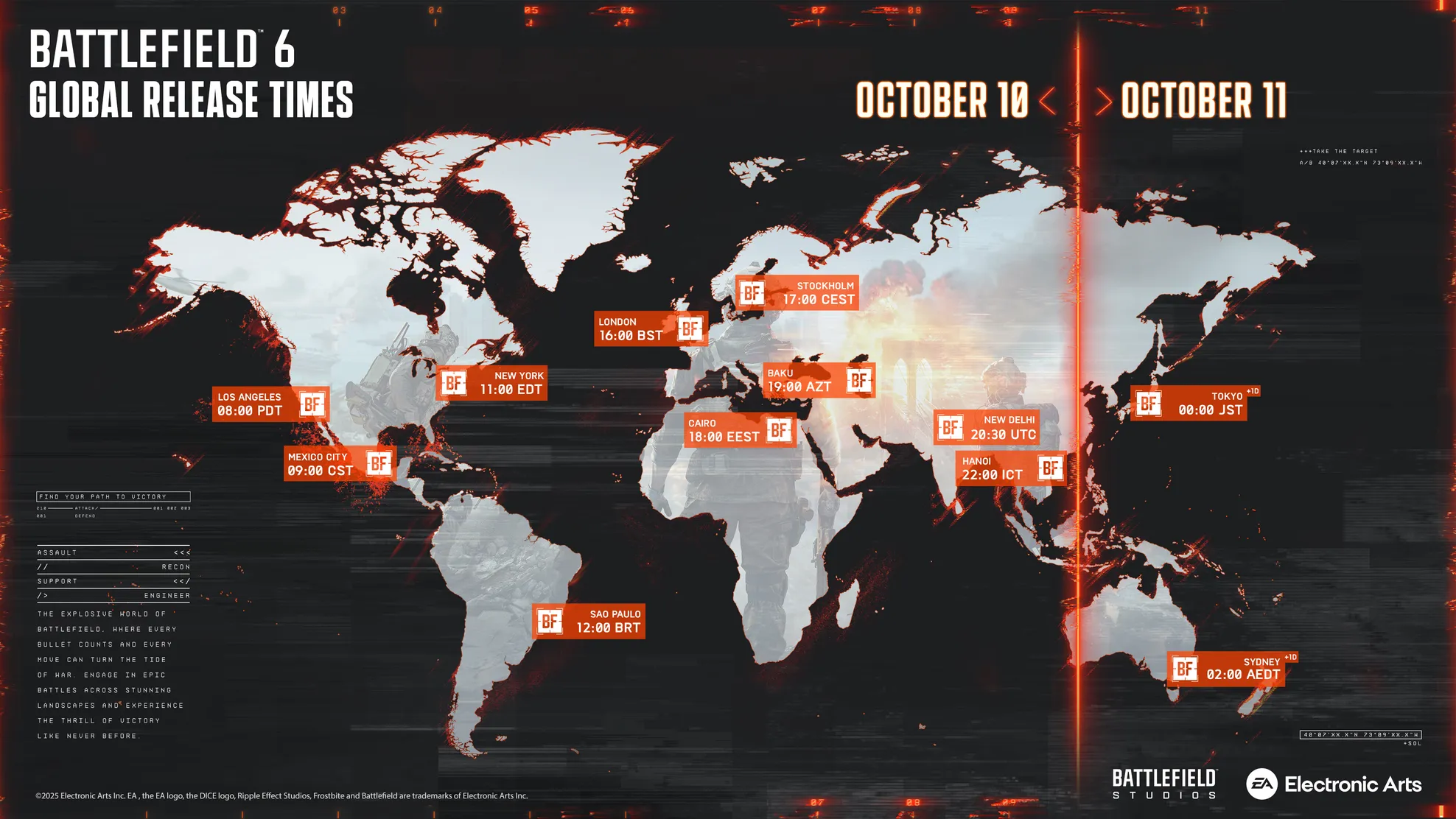 BF6 Global Release Times
