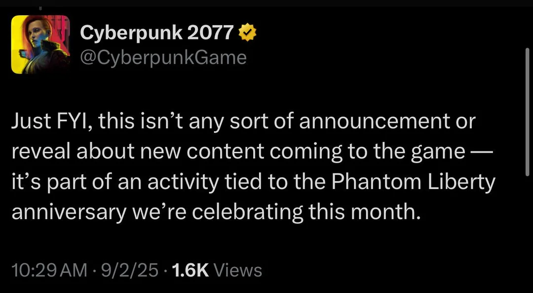 Cyberpunk 2077 letter