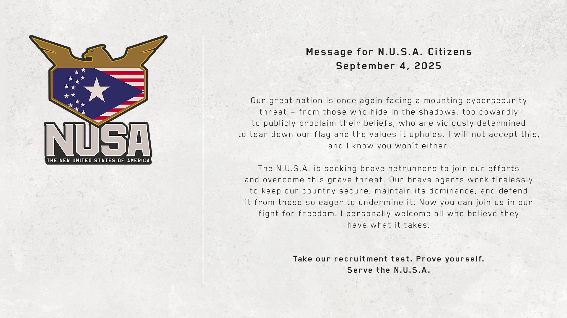 Cyberpunk 2077 letter